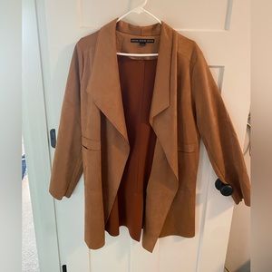 Camel brown suede jacket/light blazer. Purchased from Dry Goods size large.